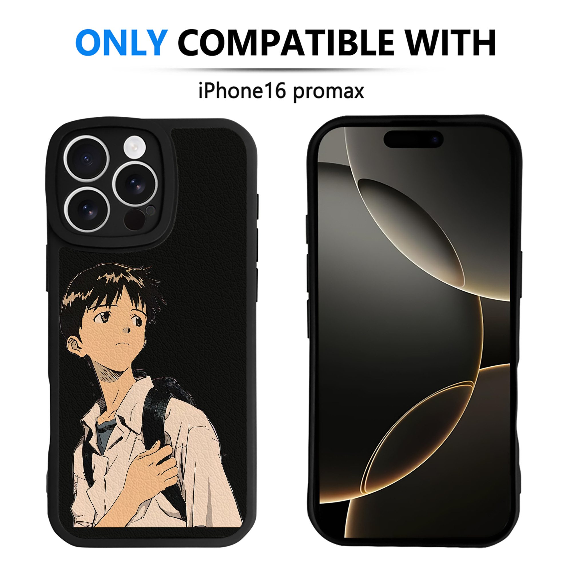 （画像用） EVA 新世紀エヴァンゲリオン 【iPhone 16シリーズ対応】シリコンスマホケース（レザー調） 材質：シリコン